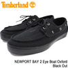 Timberland NEWPORT BAY 2 Eye Boat Oxford Black Out A158E画像