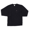 Noah MINI LOGO POCKET L/S T-SHIRT BLACK画像