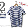 GICIPI WAFFLE CREW NECK SS STRIPE BORDE 1701P-700060600画像