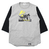 MINOS 3/4 MID BRAINS BB TEE (GRAY&times;BLACK) MNQ3-TE17画像