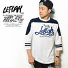 LEFLAH SCRIPT LOGO FOOTBALL TEE -WHITE-画像