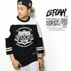 LEFLAH EMBLEM LOGO FOOTBALL TEE -BLACK-画像