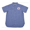 Buzz Rickson's × PEANUTS 半袖ブルーシャンブレーワークシャツ SNOOPY BR37637画像