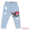 MISHKA CASINO CARDS PATCHED DENIM BLUE MSS170906画像
