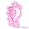 MISHKA BEAR MOP SILICONE iPhone Case EX17001S画像
