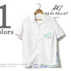REMI RELIEF 半袖 レーヨン アロハシャツ ハワイアンシャツ RN1720-9050画像