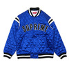 Supreme Quilted Satin Varsity Jacket ROYAL画像