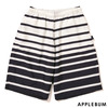 APPLEBUM Gradation Border Basketball Pants WHITExNAVY画像