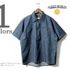 SUNNY SPORTS インディゴデニム ハーフジップ 半袖シャツ SN17S003画像
