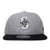 NEW ERA SEATTLE MARINERS 2T TEAM-BASIC SNAPBACK  H.GREYxH.BLACK FFNE2707087画像