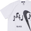 BLACK COMME des GARCONS × NIKE SWOOSH NOTE TEE WHITE画像