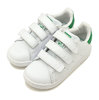 adidas Originals STAN SMITH CF I Running White/Running White/Green BZ0520画像