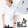 go slow caravan オックスクライマー柄 半袖 ラグランB/Dシャツ (MEN'S) 303642画像