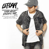 LEFLAH WASH DENIM BASEBALL SHIRT -BLACK- LEFSSH03-1705SSB画像