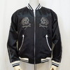 THE FLAT HEAD Club Label CL-OJ002 SATIN JACKET SKULL画像