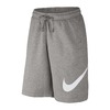 NIKE AS M NSW SHORT FLC EXP CLUB DK GREY HEATHER/WHITE 843521-063画像