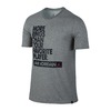 NIKE MORE RINGS DRI-FIT TEE CARBON HEATHER/BLACK/UNIVERSITY RED 864939-091画像