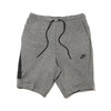 NIKE AS M NSW TCH FLC SHORT AOP CARBON HEATHER/BLACK 861684-091画像
