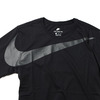 NIKE AS M NSW TEE DRPTL OVRSZ SWSH(ナイキ ドロップテール オーバーサイズ スウッシュ Tシャツ)BLACK/ANTHRACITE 856491-010画像