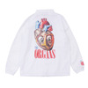 UNDERCOVER THE ORGANS COACH JACKET WHITE画像