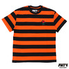 FNTY - Flying Ninety OVERSIZED BORDER TEE BLACKxORANGE画像