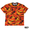 FNTY - Flying Ninety CAMO OVERSIZE TEE ORANGE画像
