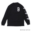 BLACK SCALE REPEAT REBEL L/S TEE BLACK BM17-GT12画像