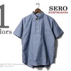SERO 半袖 プルオーバー シャンブレー ボタンダウンシャツ SR70-CH621M画像