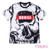 MISHKA SKULL ALL OVER TEE BLACKxWHITE MSS170008画像