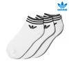 adidas Originals TREFOIL ANKLE STRIPED SOCKS WHITE AZ6288画像