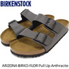 BIRKENSTOCK ARIZONA BIRKO-FLOR Pull Up Anthracite GC1000126画像