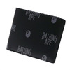 A BATHING APE MONOGRAM LEATHER WALLET BLACK 1D80-182-013画像