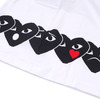 PLAY COMME des GARCONS SEVEN HEART TEE WHITE画像