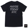 Maybe Today NYC Tonal Logo Tee BLACK画像