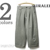 AURALEE WASHED FINX CHINO WIDE PANTS A7AP01CN画像