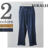 AURALEE WASHED CORDUROY WIDE SLACKS A7AP02FN画像