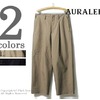 AURALEE HIGH COUNT CLOTH WIDE PANTS A7AP02BT画像