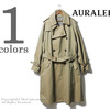 AURALEE FINX CHAMBRAY BIG TRENCH COAT A7AC01CG画像
