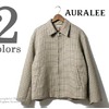 AURALEE DOUBLE FACE CHECK ZIP BLOUSON A7AB02BN画像