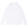 mnml SPLIT BACK RAGLAN L/S TEE WHITE画像