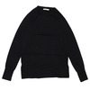 mnml SPLIT BACK RAGLAN L/S TEE BLACK画像