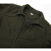 BLACK SIGN Moleskin Lace-up Pullover Shirts BSFL-17101B画像
