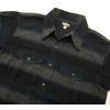 BLACK SIGN 3 Tone Horizontal Stripes Flannel Shirt BSFL-17105B画像