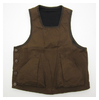 BLACK SIGN Paraffin Weather Cloth 2-Way (reversible) Hunting Vest BSFV-17203B画像