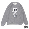 Billionaire Boys Club MICKEY MOUSE ASTRONAUT CREW GREY画像