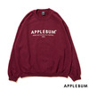 APPLEBUM Cube Logo Crew Sweat BURGUNDY画像