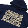 Supreme Paisley Fuck Em All Hooded Sweatshirt NAVY画像