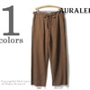 AURALEE SELVEDGE WOOL VIYELLA PANTS A7AP02SV画像