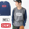 CHUMS Boat Logo L/S T-Shirt CH01-1284画像