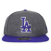 NEW ERA LOS ANGELES DODGERS 2T TEAM-BASIC SNAPBACK/DARK HEATHER GREY-RYL BLUE NRNE11190927画像